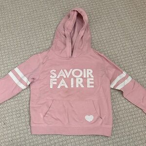 Peek Pink Savoir Faire Kids Hoodie